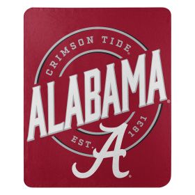 Alabama OFFICIAL NCAA "Campaign" Fleece Throw Blanket, 50" x 60"