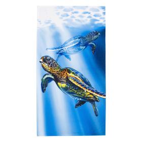 Sea Turtle Swim Beach Towel;  30" x 60"