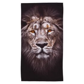 Lion Face Beach Towel;  30" x 60"