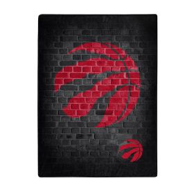Raptors OFFICIAL NBA "Street" Raschel Throw Blanket; 60" x 80"