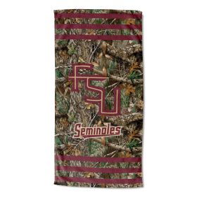 Florida State OFFICIAL NCAA Realtree "Stripes" Beach Towel; 30" x 60"