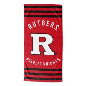 Rutgers  Stripes Beach Towel