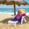 Magenta Sun Set Beach Towel;  30" x 60"